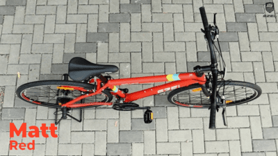 SZEL GRAFIT Alloy Hybrid Bike - Colour : Matt Red