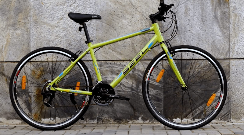 SZEL ZIRIZ Alloy Hybrid Bike - Colour: Mustard Yellow