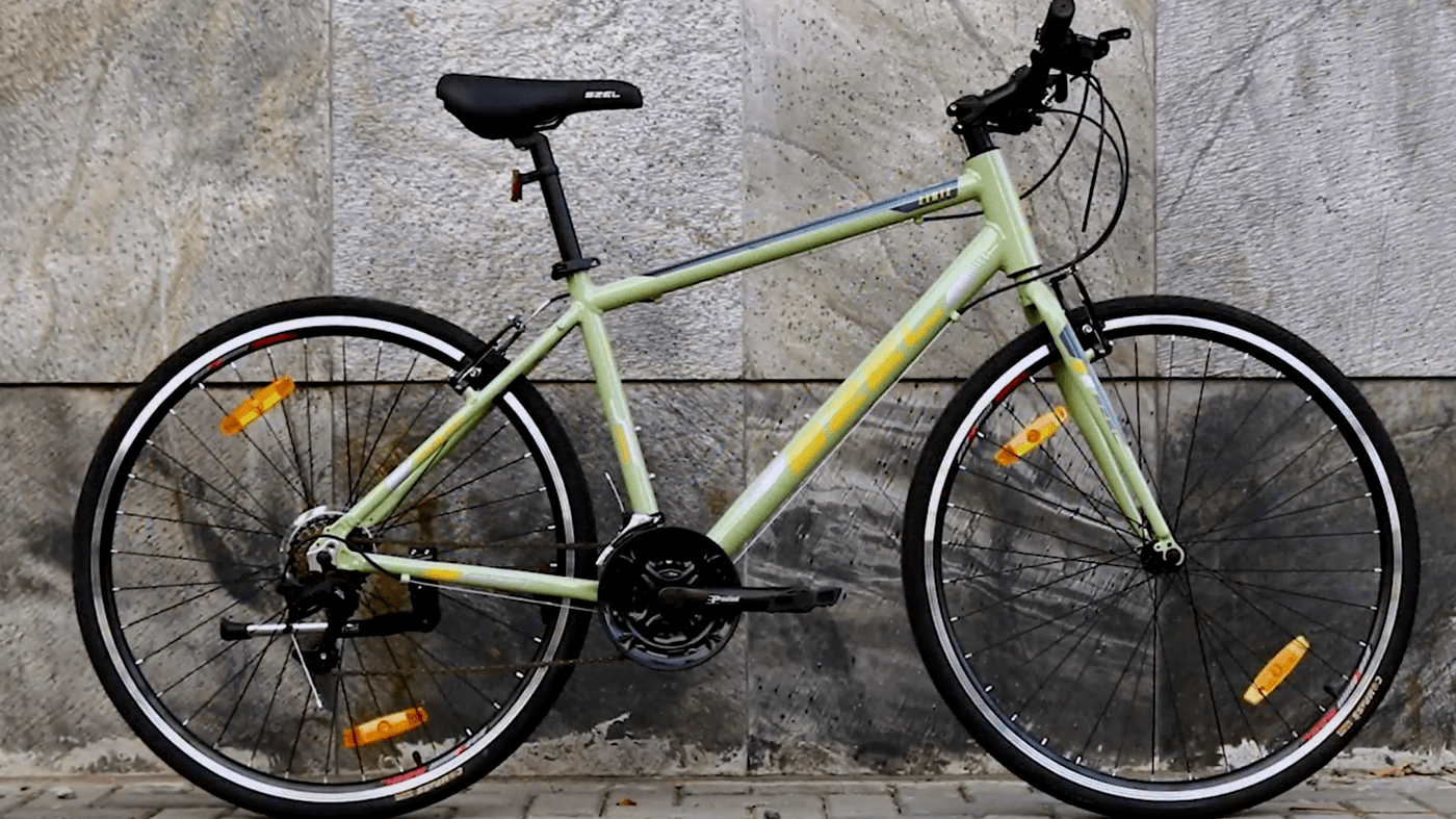 SZEL ZIRIZ Alloy Hybrid Bike - Colour: Olive Green SZEL ZIRIZ Alloy Hybrid Bike - Colour: Olive Green