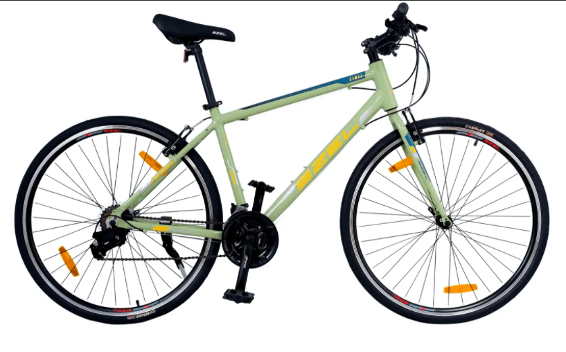 SZEL ZIRIZ Alloy Hybrid Bike - Colour: Olive Green SZEL ZIRIZ Alloy Hybrid Bike - Colour: Olive Green