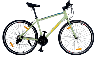 SZEL ZIRIZ Alloy Hybrid Bike - Colour: Olive Green