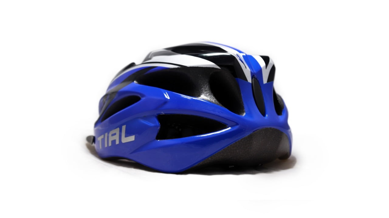 TIAL Bicycle Helmet Colour : White Blue Silver TIAL Bicycle Helmet Colour : White Blue Silver
