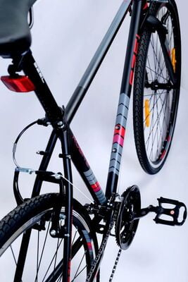 SZEL KOGIN E 700c Steel Hybrid Bike - Colour: Black