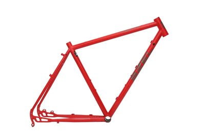 SZEL AVENTYR Reynolds 725 Chromoly Steel Bike Frame - Colour: Red