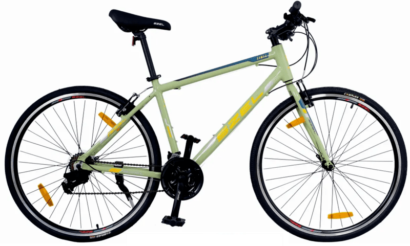 SZEL ZIRIZ SPORT Alloy Hybrid Bike - Colour: Olive Green